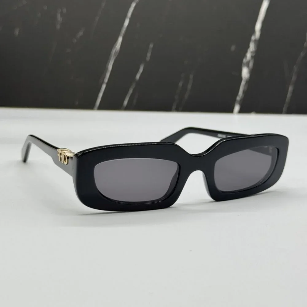 NEW OFF-WHITE OERI13C RENTON 1007 SUNGLASSES WOMEN OVAL BLACK EYEWEAR